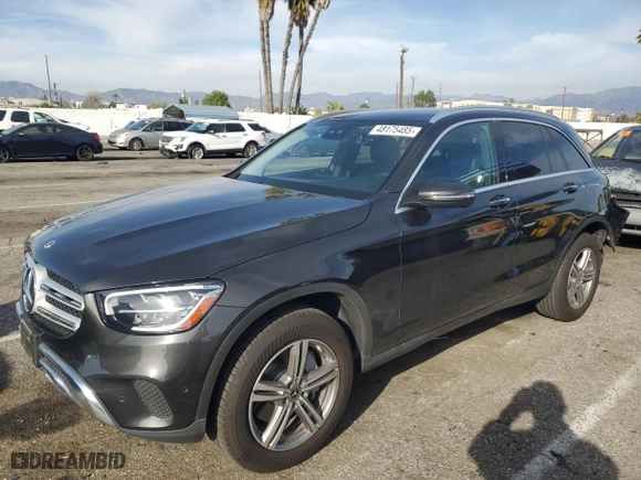 2022 Mercedes-Benz GLC with VIN W1N0G8DB6NV363556, listed as a Copart auction lot 48175485 with 40,551 mi miles and Salvage Title. Bid and sale history available at carsss.com. Image 1.