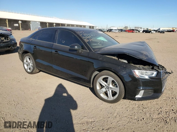 2018 Audi A3 Sedan Premium with VIN WAUB8GFF3J1007331, listed as a Copart auction lot 38089934 with 45,509 mi miles. Bid and sale history available at carsss.com. Image 4.