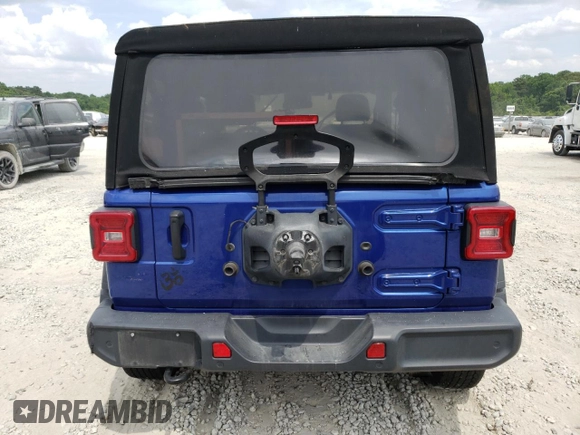 2020 Jeep Wrangler Willys with VIN 1C4GJXAN3LW335320, listed as a Copart auction lot 58863454 with 31,101 mi miles and Non repairable. Bid and sale history available at DreamBid. Image 6.