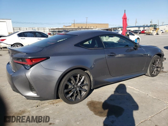2019 Lexus RC 300 with VIN JTHHA5BC7K5009450, listed as a Copart auction lot 42174355 with 41,388 mi miles and Salvage title. Bid and sale history available at DreamBid. Image 3.