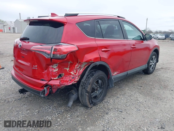 2016 Toyota RAV4 LE with VIN 2T3BFREV5GW530728, listed as a IAAI auction lot 41925634 with 150,117 mi miles. Bid and sale history available at carsss.com. Image 4.