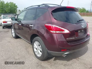 2014 Nissan Murano S with VIN JN8AZ1MW5EW529631, listed as a IAAI auction lot 42385719 with 168,182 mi miles and . Bid and sale history available at DreamBid. Image 3.
