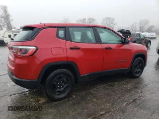 2017 Jeep Compass Sport with VIN 3C4NJCAB7HT668302, listed as a Copart auction lot 86572424 with 217,437 mi miles and Salvage Title. Bid and sale history available at carsss.com. Image 3.