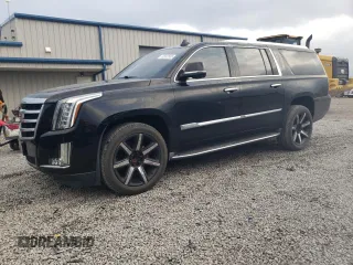 2016 Cadillac Escalade ESV Luxury Collection z VIN 1GYS3HKJ9GR336878, wystawiony jako Copart lot #52582505 z przebiegiem 51 246 mil mil oraz Szkoda całkowita • Salvage title. Historia ofert i sprzedaży dostępna na DreamBid. Obrazek 1.