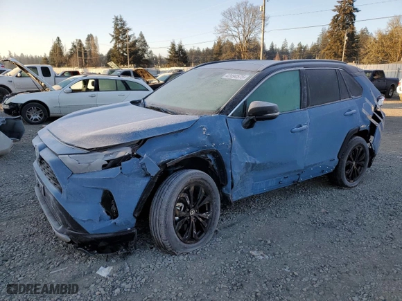 2024 Toyota RAV4 Hybrid XSE with VIN 4T3E6RFV8RU142262, listed as a Copart auction lot 42494575 with 19,434 mi miles and Salvage Title. Bid and sale history available at carsss.com. Image 1.