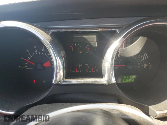 2008 Ford Mustang Deluxe with VIN 1ZVHT84N385113015, listed as a Copart auction lot 56558495 with 120,085 mi miles and Salvage title. Bid and sale history available at DreamBid. Image 9.
