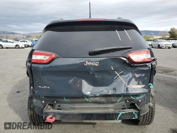 2017 Jeep Cherokee Trailhawk L Plus with VIN 1C4PJMBB1HW538426, listed as a Copart auction lot 81583654 with 120,602 mi miles and Salvage Title. Bid and sale history available at carsss.com. Image 6.