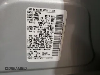 2015 Nissan Rogue S z VIN JN8AS5MVXFW251183, wystawiony jako Copart lot #56011665 z przebiegiem 79 425 mil mil oraz Szkody całkowita. Historia ofert i sprzedaży dostępna na DreamBid. Obrazek 13.
