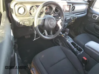 2021 Jeep Wrangler Sport S with VIN 1C4HJXAG6MW557583, listed as a Copart auction lot 88603685 with 28,325 mi miles and Salvage Title. Bid and sale history available at DreamBid. Image 8.
