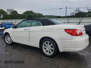 2008 Chrysler Sebring Limited with VIN 1C3LC65M68N223374, listed as a Copart auction lot 60911895 with 75,842 mi miles and Salvage title. Bid and sale history available at DreamBid. Image 2.