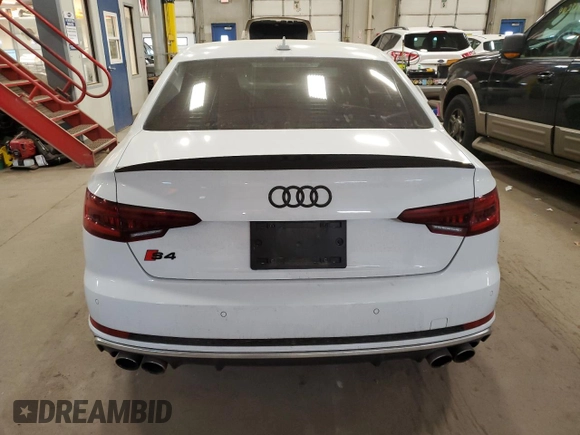 2018 Audi S4 Premium Plus with VIN WAUB4AF45JA133410, listed as a Copart auction lot 44200074 with 74,421 mi miles. Bid and sale history available at carsss.com. Image 6.