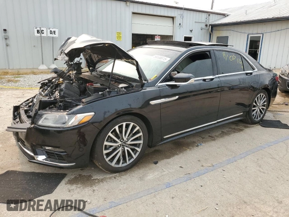 2017 Lincoln Continental with VIN 1LN6L9TP7H5611796, listed as a Copart auction lot 58538815 with 115,530 mi miles and Salvage title. Bid and sale history available at DreamBid. Image 1.