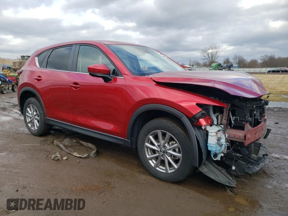 2022 Mazda CX-5 2.5 S Preferred Package with VIN JM3KFBCM8N0604895, listed as a Copart auction lot 48341795 with 34,366 mi miles and Salvage Title. Bid and sale history available at carsss.com. Image 4.
