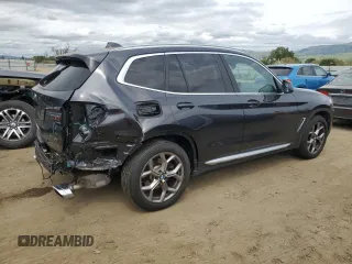 2022 BMW X3 xDrive30i with VIN 5UX53DP02N9J49988, listed as a Copart auction lot 52030915 with 32,916 mi miles and Salvage Title. Bid and sale history available at DreamBid. Image 3.