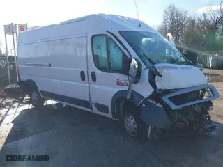 2021 Ram ProMaster Cargo Van with VIN 3C6LRVDGXME554240, listed as a IAAI auction lot 41126322 with 73,653 mi miles. Bid and sale history available at carsss.com. Image 1.