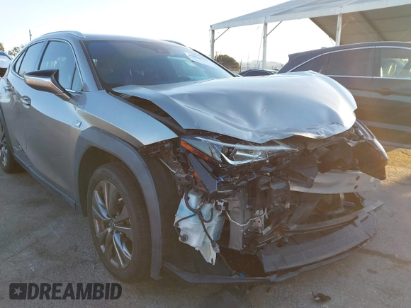2021 Lexus UX with VIN JTHE9JBHXM2041524, listed as a IAAI auction lot 41826191 with 39,705 mi miles. Bid and sale history available at carsss.com. Image 6.