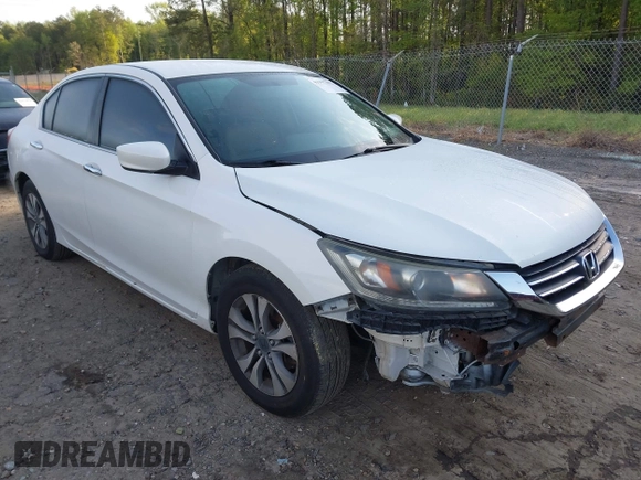 2014 Honda Accord LX with VIN 1HGCR2F35EA134201, listed as a IAAI auction lot 41997392 with 85,649 mi miles and . Bid and sale history available at carsss.com. Image 1.