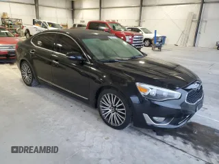 2014 Kia Cadenza Premium with VIN KNALN4D72E5128132, listed as a Copart auction lot 86681784 with 90,950 mi miles and Salvage Title. Bid and sale history available at carsss.com. Image 4.