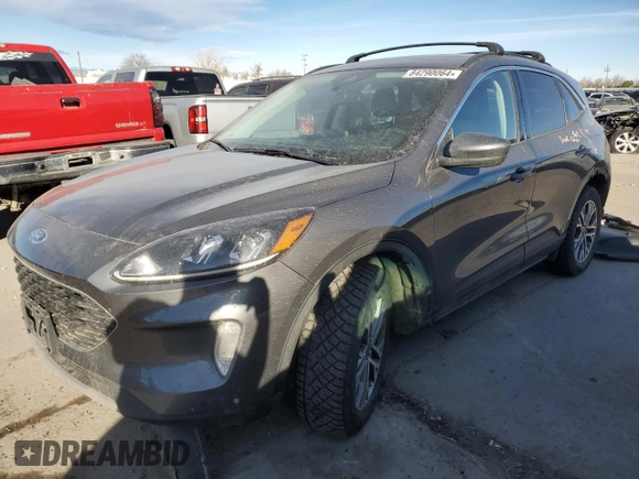 2021 Ford Escape SEL Hybrid z VIN 1FMCU9CZ9MUA86970, wystawiony jako Copart lot #84290064 z przebiegiem 32 019 mil mil oraz Szkoda całkowita • Salvage title. Historia ofert i sprzedaży dostępna na DreamBid. Obrazek 1.
