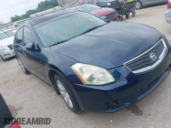 2007 Nissan Maxima SL with VIN 1N4BA41EX7C862857, listed as a IAAI auction lot 42036719 with 186,047 mi miles and . Bid and sale history available at DreamBid. Image 1.