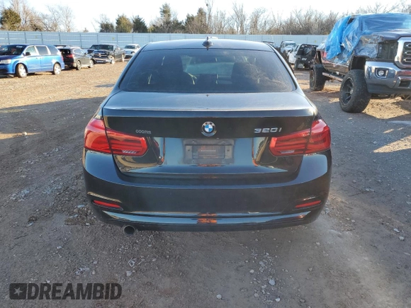 2018 BMW 3 Series 320i with VIN WBA8E1G57JNU89476, listed as a Copart auction lot 41560235 with Not Provided miles and Salvage Title. Bid and sale history available at carsss.com. Image 6.
