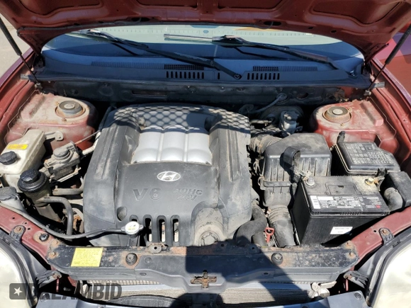 2004 Hyundai Santa Fe GLS with VIN KM8SC73D44U848707, listed as a Copart auction lot 54386875 with 133,299 mi miles and Salvage Title. Bid and sale history available at carsss.com. Image 11.