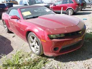 2014 Chevrolet Camaro LT with VIN 2G1FB3D39E9145988, listed as a IAAI auction lot 40028454 with 129,227 mi miles. Bid and sale history available at carsss.com. Image 1.