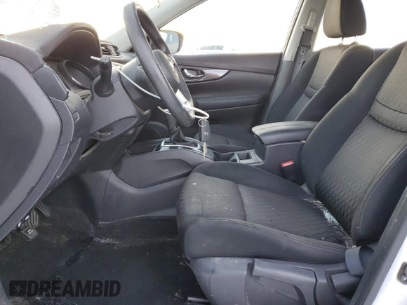 2017 Nissan Rogue SV with VIN KNMAT2MV6HP573601, listed as a Copart auction lot 45117385 with 70,856 mi miles and Salvage Title. Bid and sale history available at carsss.com. Image 7.