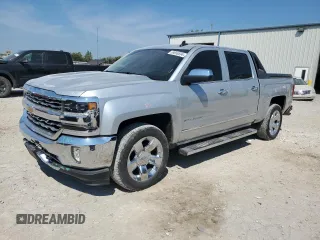 2017 Chevrolet Silverado 1500 LTZ with VIN 3GCPCSEJ5HG402865, listed as a Copart auction lot 69656594 with 121,087 mi miles and Salvage Title. Bid and sale history available at DreamBid. Image 1.