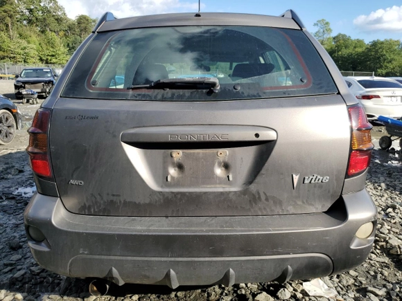 2005 Pontiac Vibe with VIN 5Y2SM638X5Z441011, listed as a Copart auction lot 73820424 with 163,432 mi miles and Salvage Title. Bid and sale history available at carsss.com. Image 6.