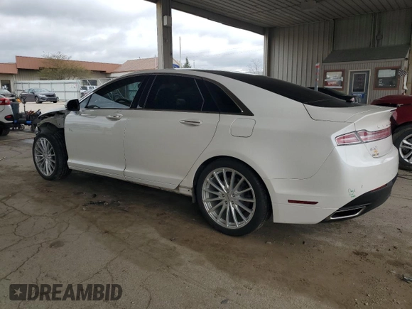 2016 Lincoln MKZ with VIN 3LN6L2J9XGR615607, listed as a Copart auction lot 53950915 with 100,368 mi miles and Salvage Title. Bid and sale history available at DreamBid. Image 2.