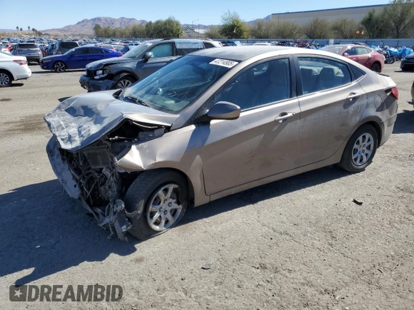 2014 Hyundai Accent GLS z VIN KMHCT4AE5EU623745, wystawiony jako Copart lot #47214905 z przebiegiem Nie podano mil oraz Szkoda całkowita • Salvage title. Historia ofert i sprzedaży dostępna na DreamBid. Obrazek 1.