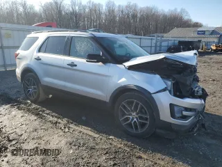 2017 Ford Explorer Sport with VIN 1FM5K8GT7HGA55896, listed as a Copart auction lot 85454684 with 89,526 mi miles and Salvage Title. Bid and sale history available at DreamBid. Image 4.