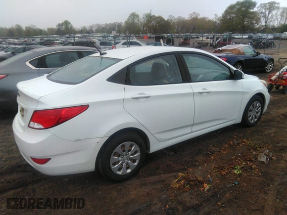 2016 Hyundai Accent SE with VIN KMHCT4AE8GU979206, listed as a IAAI auction lot 41956931 with 146,157 mi miles and . Bid and sale history available at DreamBid. Image 4.