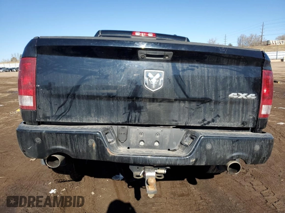 2012 Ram 1500 Sport with VIN 1C6RD7MT9CS196111, listed as a Copart auction lot 42852805 with 0 mi miles and Salvage Title. Bid and sale history available at carsss.com. Image 6.