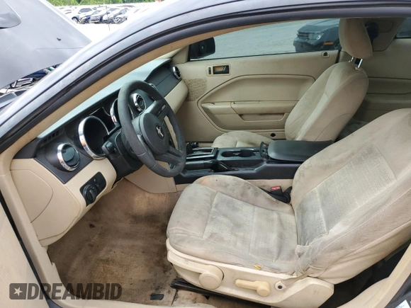 2007 Ford Mustang Deluxe with VIN 1ZVFT80N175257982, listed as a Copart auction lot 58766255 with 244,244 mi miles and Salvage title. Bid and sale history available at DreamBid. Image 7.