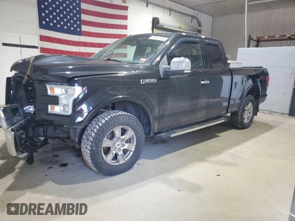 2015 Ford F-150 XLT with VIN 1FTFX1EF5FKD92768, listed as a Copart auction lot 48347935 with 155,178 mi miles and Salvage Title. Bid and sale history available at carsss.com. Image 1.