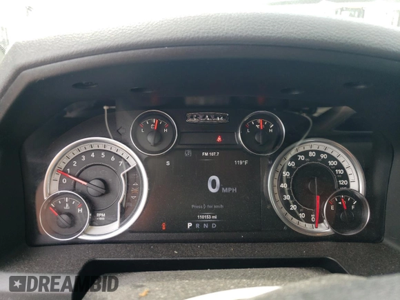 2017 Ram 1500 Big Horn с VIN 3C6RR7LT4HG792891, выставлен на аукционе Copart как лот 59568585 с пробегом 110 153 миль миль и Списание • Salvage title. История ставок и продаж доступна на DreamBid. Изображение 9.