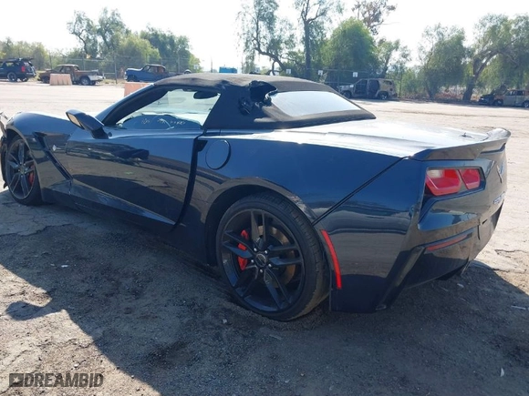 2014 Chevrolet Corvette Stingray Z51 3LT with VIN 1G1YM3D76E5122963, listed as a IAAI auction lot 41517941 with NaN miles. Bid and sale history available at carsss.com. Image 3.