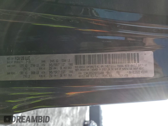 2019 Jeep Wrangler Unlimited Sport with VIN 1C4HJXDG2KW566080, listed as a Copart auction lot 44559215 with 84,646 mi miles and Salvage title. Bid and sale history available at DreamBid. Image 15.
