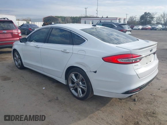 2017 Ford Fusion Sport with VIN 3FA6P0VP0HR153877, listed as a IAAI auction lot 41901051 with 100,799 mi miles. Bid and sale history available at carsss.com. Image 3.