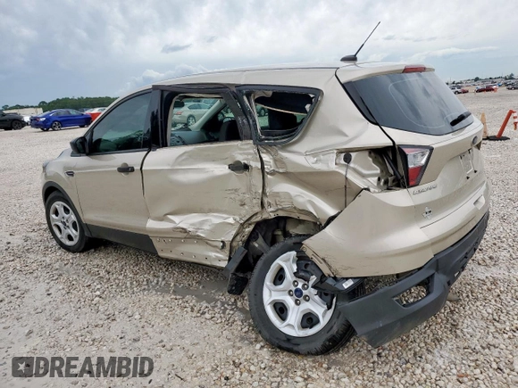 2018 Ford Escape S with VIN 1FMCU0F79JUA54327, listed as a Copart auction lot 58419695 with 48,995 mi miles and Salvage title. Bid and sale history available at DreamBid. Image 2.