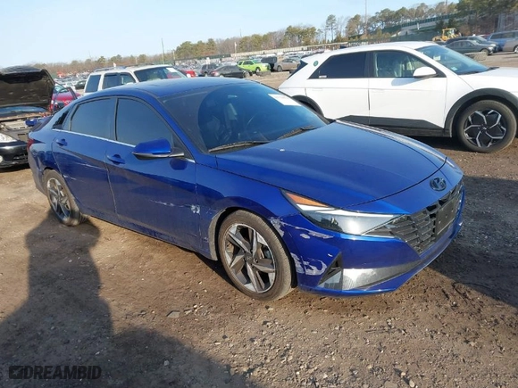 2023 Hyundai Elantra Limited with VIN 5NPLP4AG6PH117798, listed as a IAAI auction lot 41776579 with 13,727 mi miles. Bid and sale history available at carsss.com. Image 1.