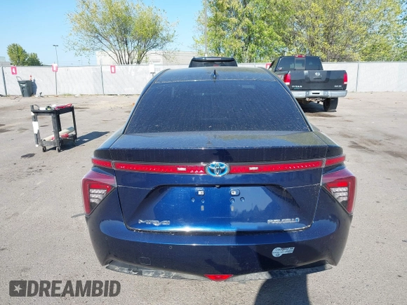 2016 Toyota Mirai with VIN JTDBVRBD6GA000989, listed as a IAAI auction lot 42098383 with 63,686 mi miles and . Bid and sale history available at DreamBid. Image 16.