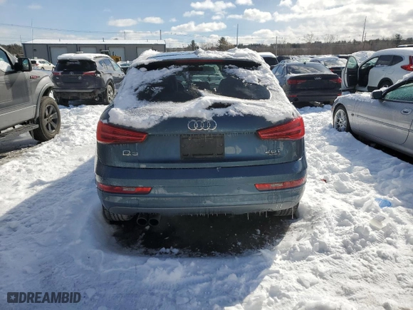 2016 Audi Q3 Premium Plus with VIN WA1EFCFS0GR005679, listed as a Copart auction lot 45041475 with 90,088 mi miles and Salvage Title. Bid and sale history available at carsss.com. Image 6.