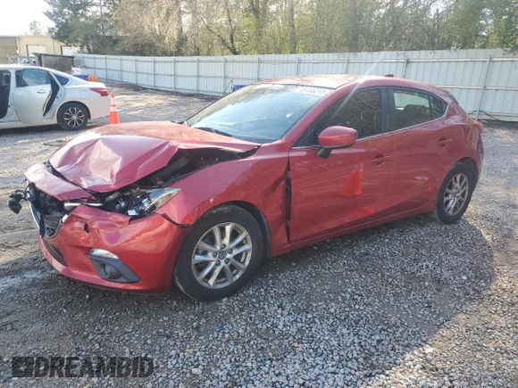 2016 Mazda 3 i Touring with VIN 3MZBM1M74GM238626, listed as a Copart auction lot 49166215 with 92,343 mi miles and Salvage Title. Bid and sale history available at DreamBid. Image 1.