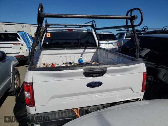 2020 Ford F-150 XL with VIN 1FTEX1CB7LKD33339, listed as a Copart auction lot 48669855 with 101,027 mi miles and Salvage title. Bid and sale history available at DreamBid. Image 6.