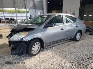 2014 Nissan Versa SV with VIN 3N1CN7AP3EL847448, listed as a Copart auction lot 54366175 with 98,475 mi miles and Salvage Title. Bid and sale history available at DreamBid. Image 1.