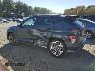 2024 Hyundai Kona N Line with VIN KM8HACA3XRU069998, listed as a Copart auction lot 77043434 with 5,459 mi miles and Salvage Title. Bid and sale history available at DreamBid. Image 2.