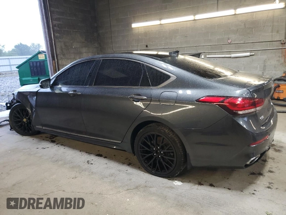 2019 Genesis G80 3.8L with VIN KMTFN4JEXKU324695, listed as a Copart auction lot 72415734 with 39,787 mi miles and Salvage Title. Bid and sale history available at carsss.com. Image 2.